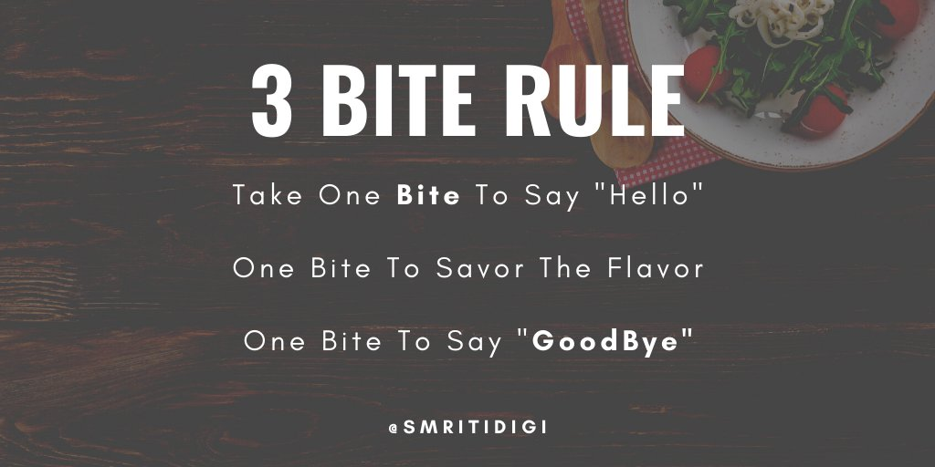 The Three-Bite Rule – Mindful Eating! – The Happy Quitter!